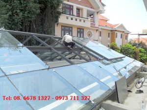 Lắp đặt mái trượt giếng trời lấy sáng chuyên nghiệp