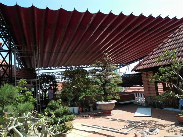 Thi công mái xếp lượn sóng quận 2