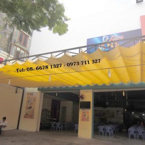 Mái che nhà xe cố định an toàn, chắc chắn
