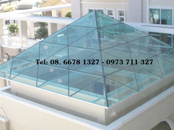 Mái trượt giếng trời lấy sáng cho không gian thoáng đãng