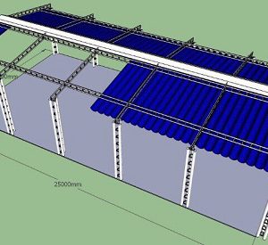 Mẫu mái xếp trắng đơn giản và sang trọng cho ban công ngoài trời