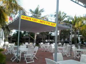 Báo giá mẫu mái che quán cf mới nhất năm 2021