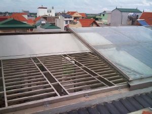 Đơn vị thi công lắp đặt mái trượt giếng trời