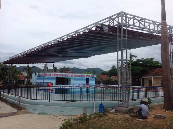 Màu sắc của các máy xếp bạt kéo ngày càng đa dạng