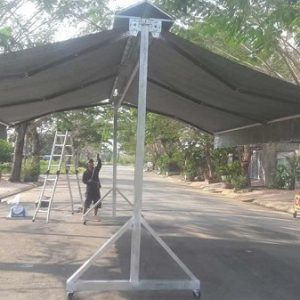 Mái che sân vườn bạt trong