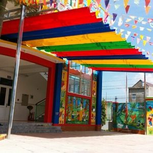 Màu sắc rực rỡ cho trường mầm non