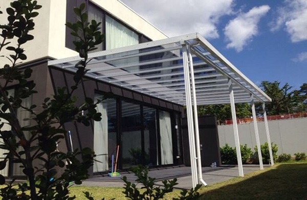 Mái hiên kính trong suốt cường lực