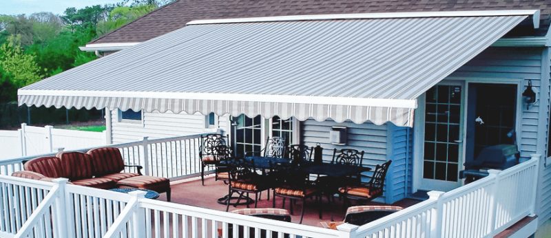 Mái hiên cần thơ bằng vải bạt