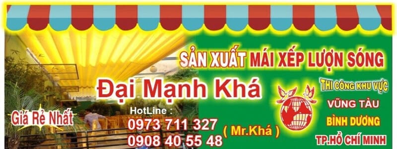 Ảnh: Đại Mạnh Khá - Đơn vị lắp đặt mái hiên uy tín, chuyên nghiệp tại Bình Dương
