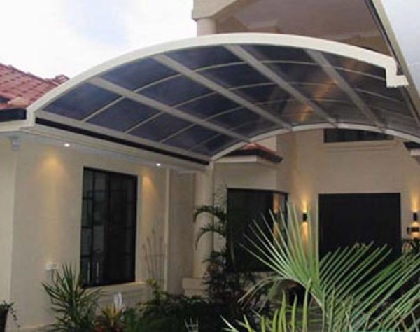 Mái vòm làm garage tại nhà hiện đại, bắt mắt