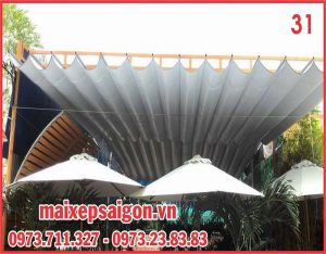 Bạt xếp cho quán cà phê mẫu số 31