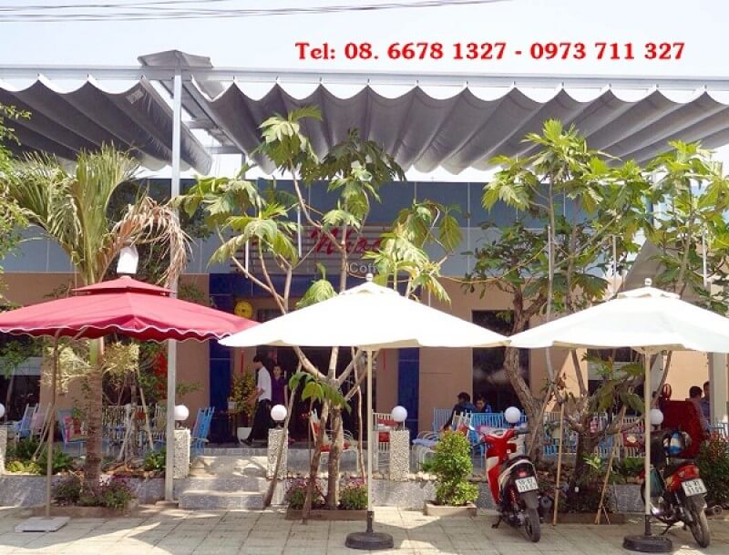 Mái hiên di động – Chữ A màu trắng Mái hiên di động – Chữ A màu trắng