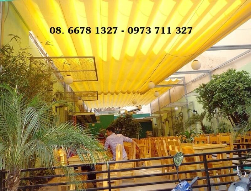 Mái hiên di động – Chữ A màu vàng Mái hiên di động – Chữ A màu vàng