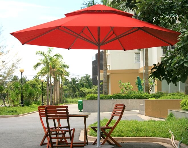 Dù tròn chính tầm 2 tầng, cải biên từ mẫu dù chính tâm tròn 1 tầng Dù tròn chính tầm 2 tầng, cải biên từ mẫu dù chính tâm tròn 1 tầng