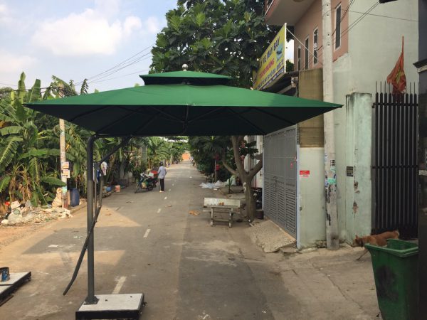 Dù che lệch tâm mái chồng Dù che lệch tâm mái chồng
