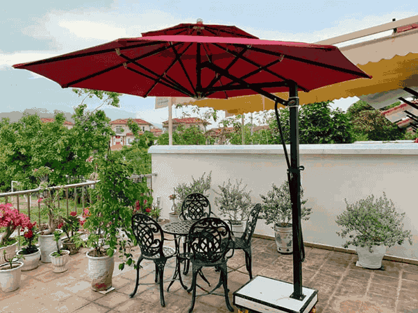 Những chi tiết thông số của dù lệch tâm tròn