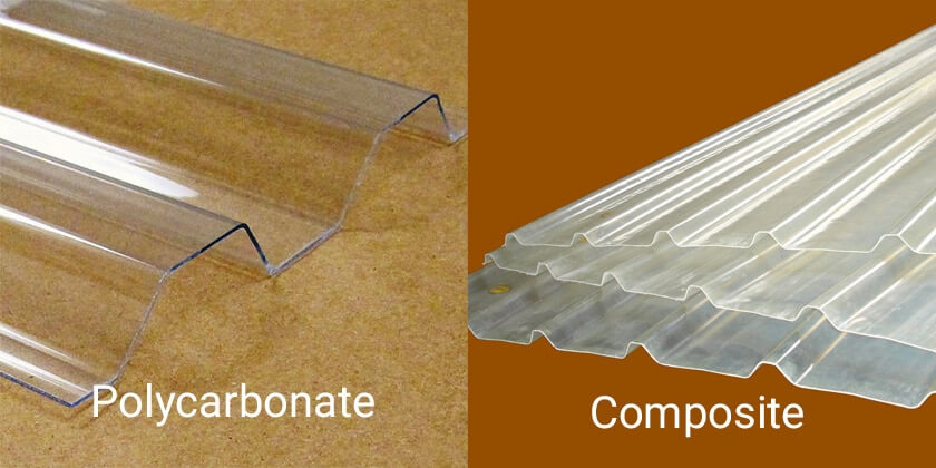 Polycarbonate và Composite là 2 loại tôn sáng hiện nay