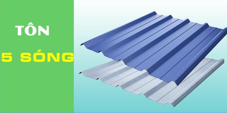 Tôn 5 sóng phổ biến trong xây dựng nhà xưởng