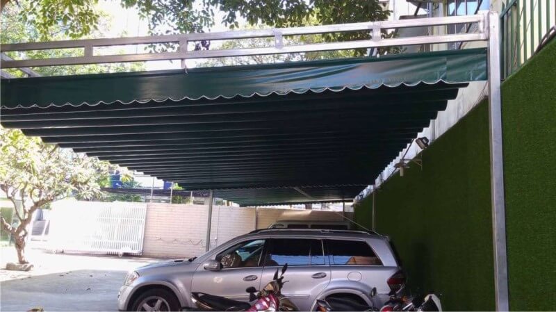 Quy trình lắp đặt mái tôn nhà xe