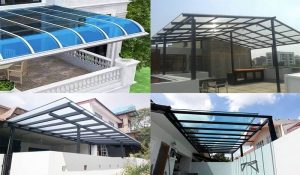 Tổng hợp những vật liệu làm mái hiên thông dụng hiện nay