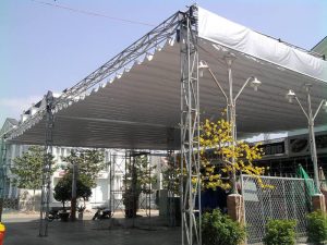 Các loại vải bạt làm mái che được dùng phổ biến nhất