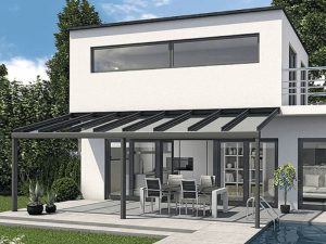 50+ Mẫu mái hiên trước nhà đẹp, che mưa nắng