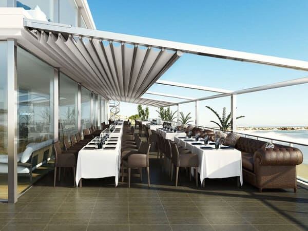 Một số mẫu mái hiên quán cafe đẹp phong cách