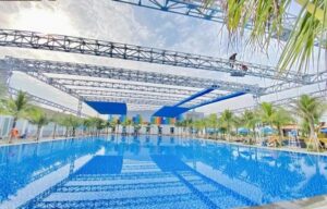 Thiết Kế, Thi Công Mái Xếp Hồ Bơi Quận 5 - HCM