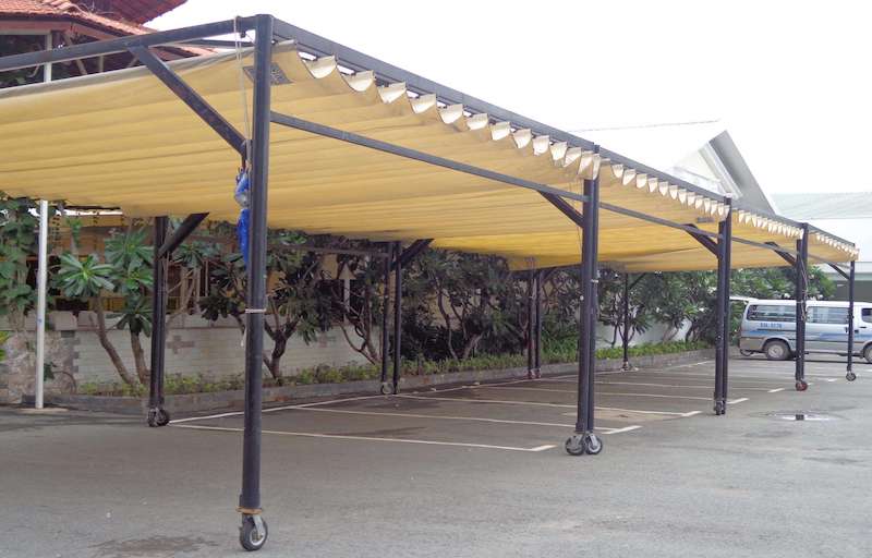 Mái xếp trên ray
