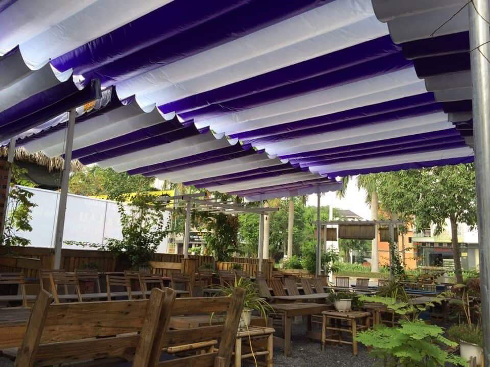 Báo giá thi công mái xếp quán nhậu tại quận 5