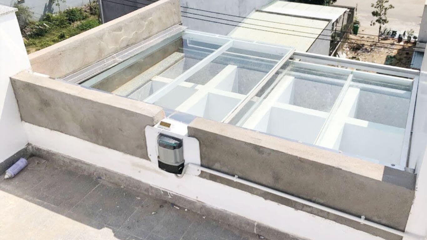 Mái trượt sử dụng motor hiện đại