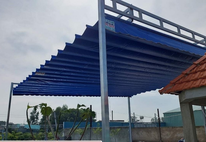 Lắp đặt bạt xếp lượn sóng cho không gian lớn