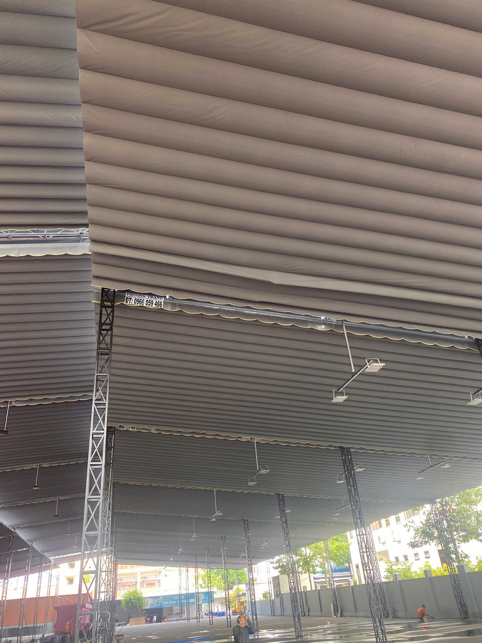 Các loại mái che phổ biến cho sân thể thao ngoài trời