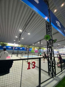 Thi công mái che di động sân pickleball phường Kim Liên