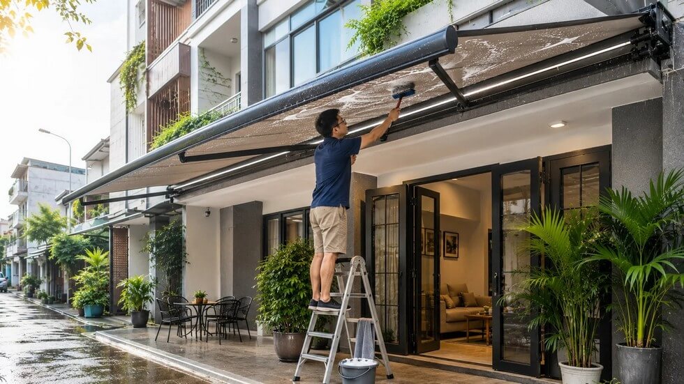 Nguyên nhân mái hiên bị kẹt thường gặp